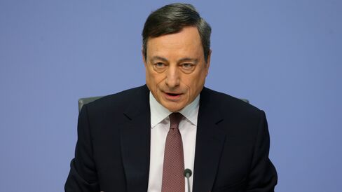 European Central Bank President Mario Draghi Announces Interest Rate Decision