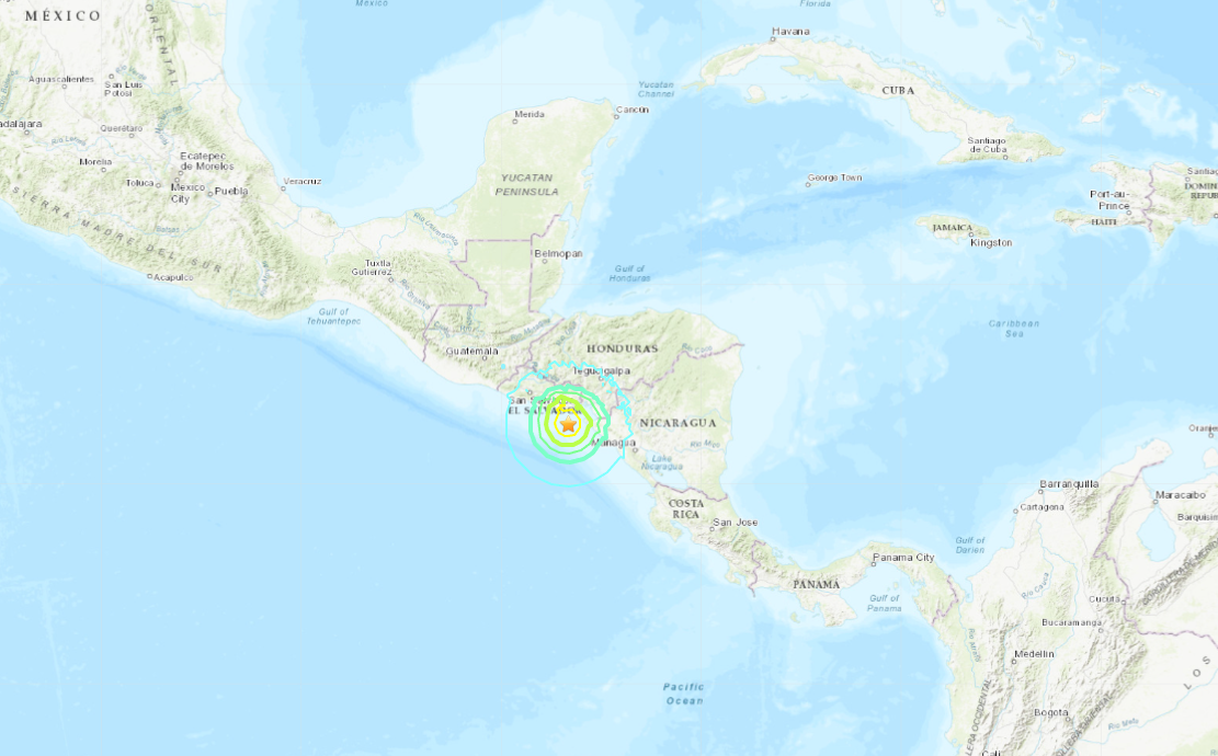 Central America Hit By Mag. 6.5 Quake, No Major Damage Reported - Bloomberg