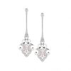 Pink Diamond Earrings