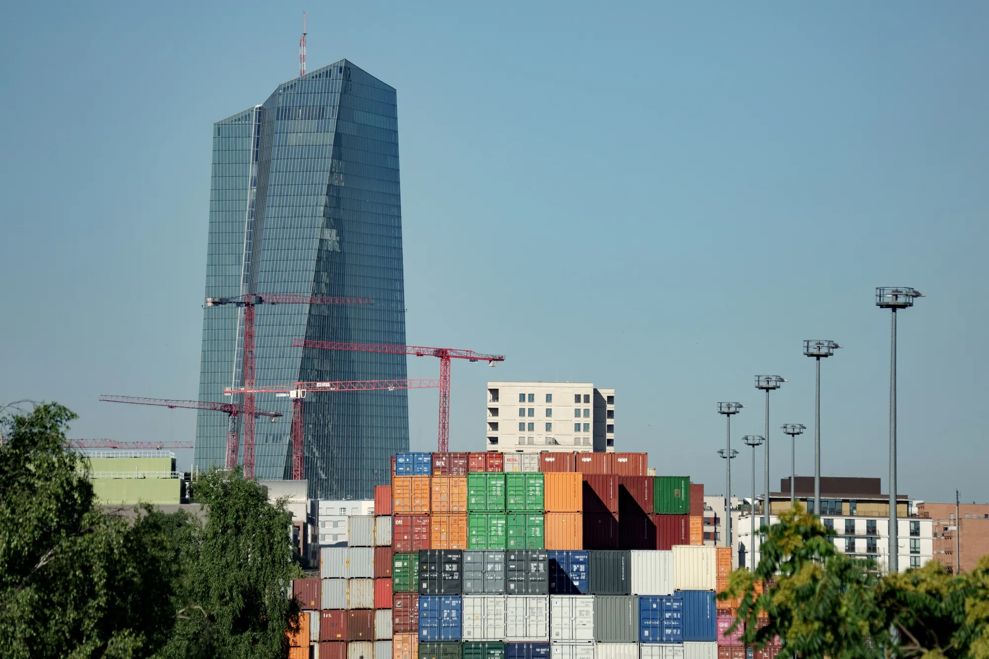 The European Central Bank headquarters&nbsp;in Frankfurt.