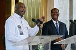 Laurent Gbagbo and&nbsp;Alassane Ouattara.&nbsp;