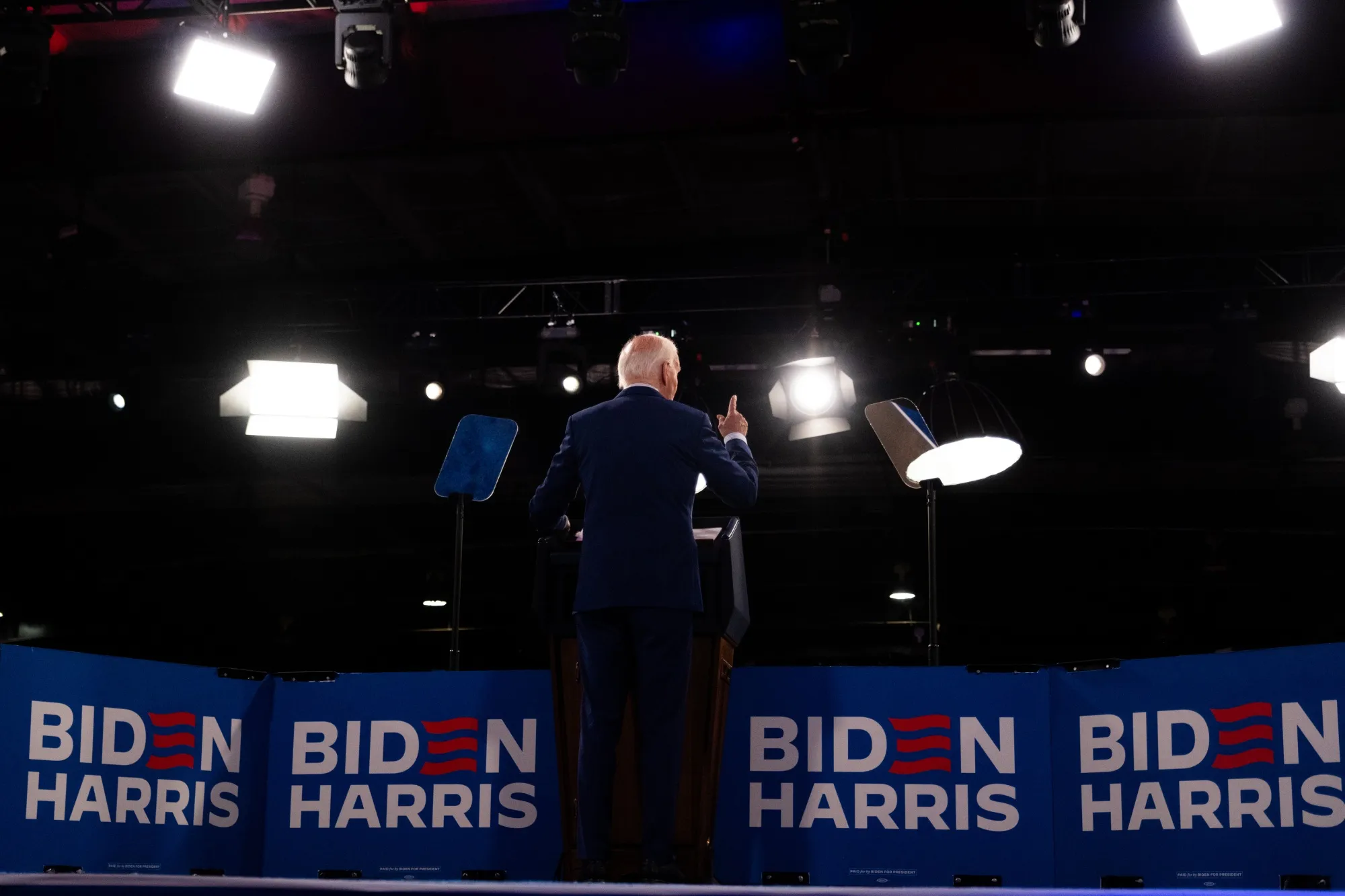 US President Joe Biden during a campaign event in Raleigh.