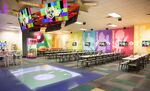 New dance floor at a remodeled Chuck E. Cheese