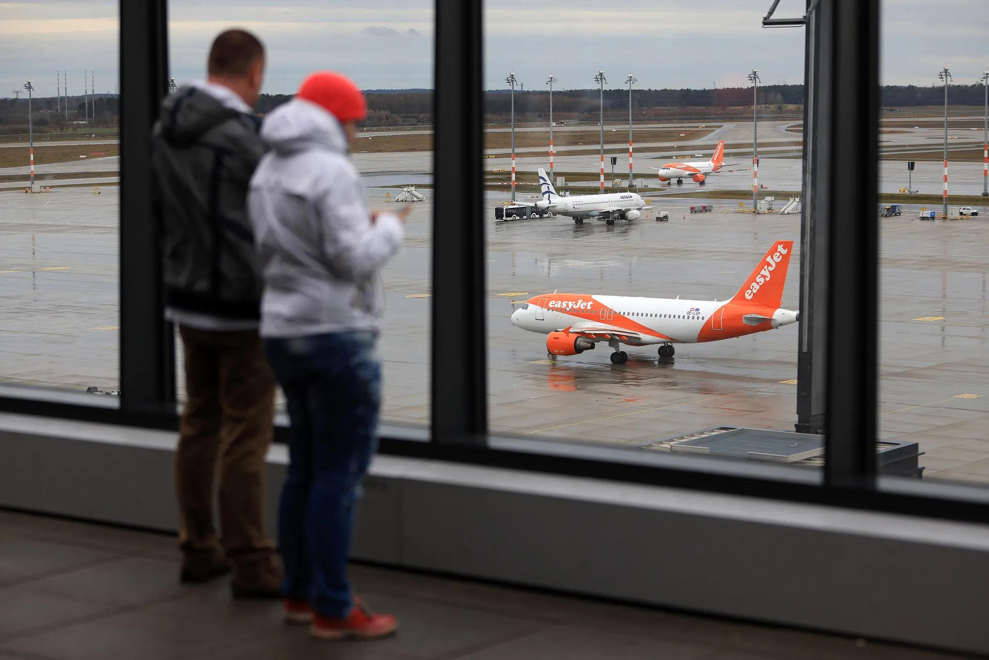 An empty Berlin Brandenburg Airport in Berlin.&nbsp;