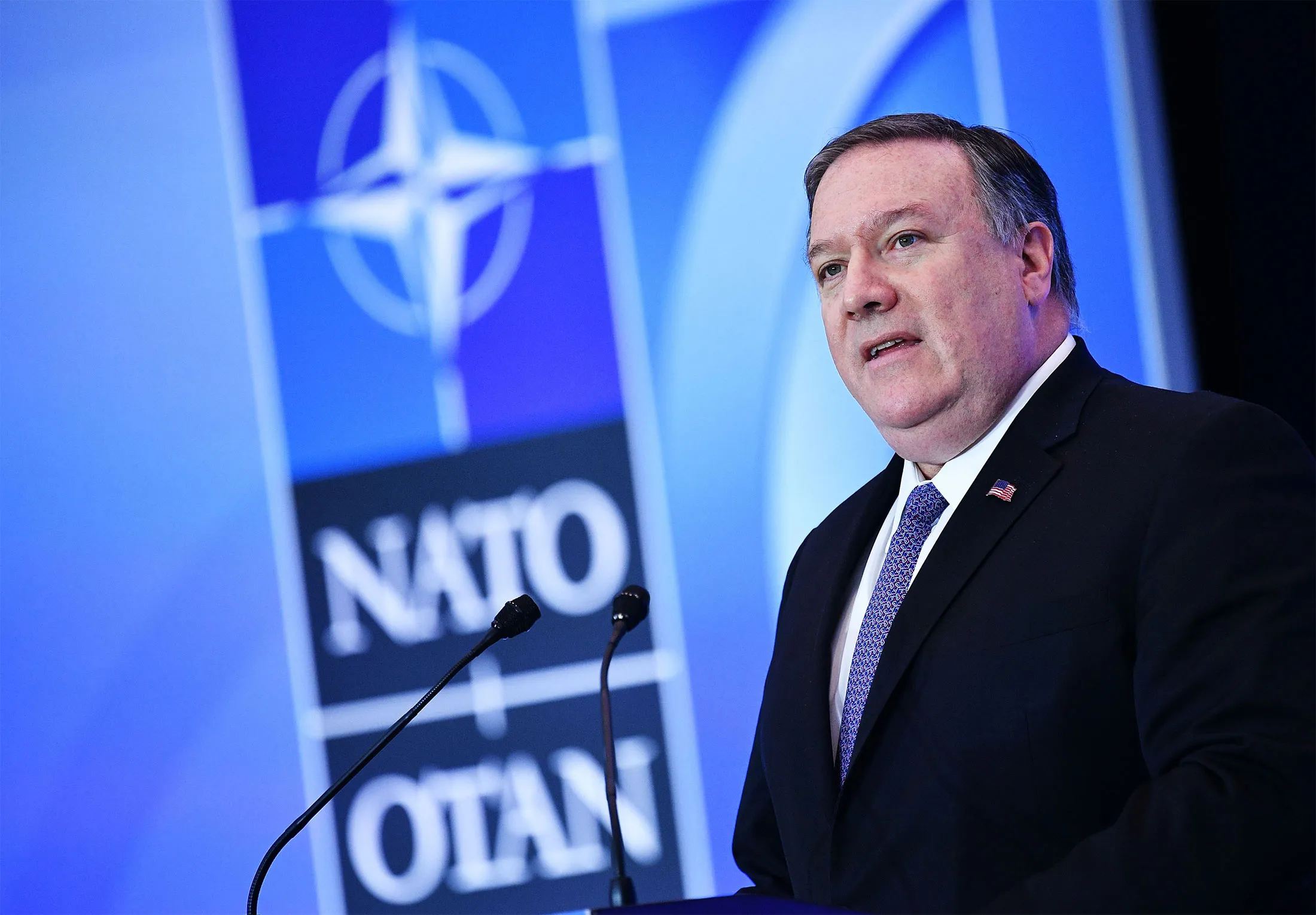 Secretary of State Mike Pompeo speaks&nbsp;in Washington, D.C. on April 4.&nbsp;