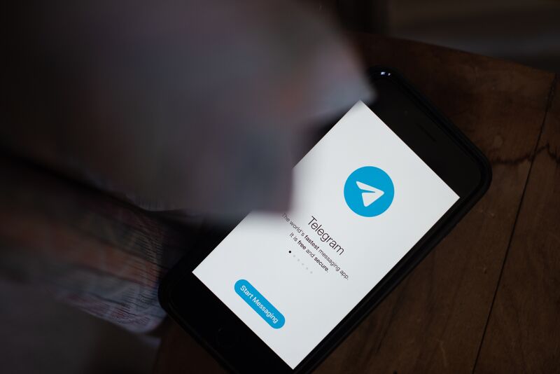 The Telegram app.
