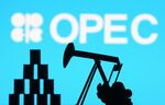 OPEC (Organization of the Petroleum Exporting Countries) organization logo. (Photo by STR/NurPhoto via Getty Images)