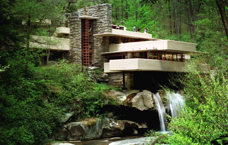 Fallingwater (completed in 1939), Wright's house in western Pennsylvania designed for Pittsburgh department-store owner Edgar J. Kaufmann.