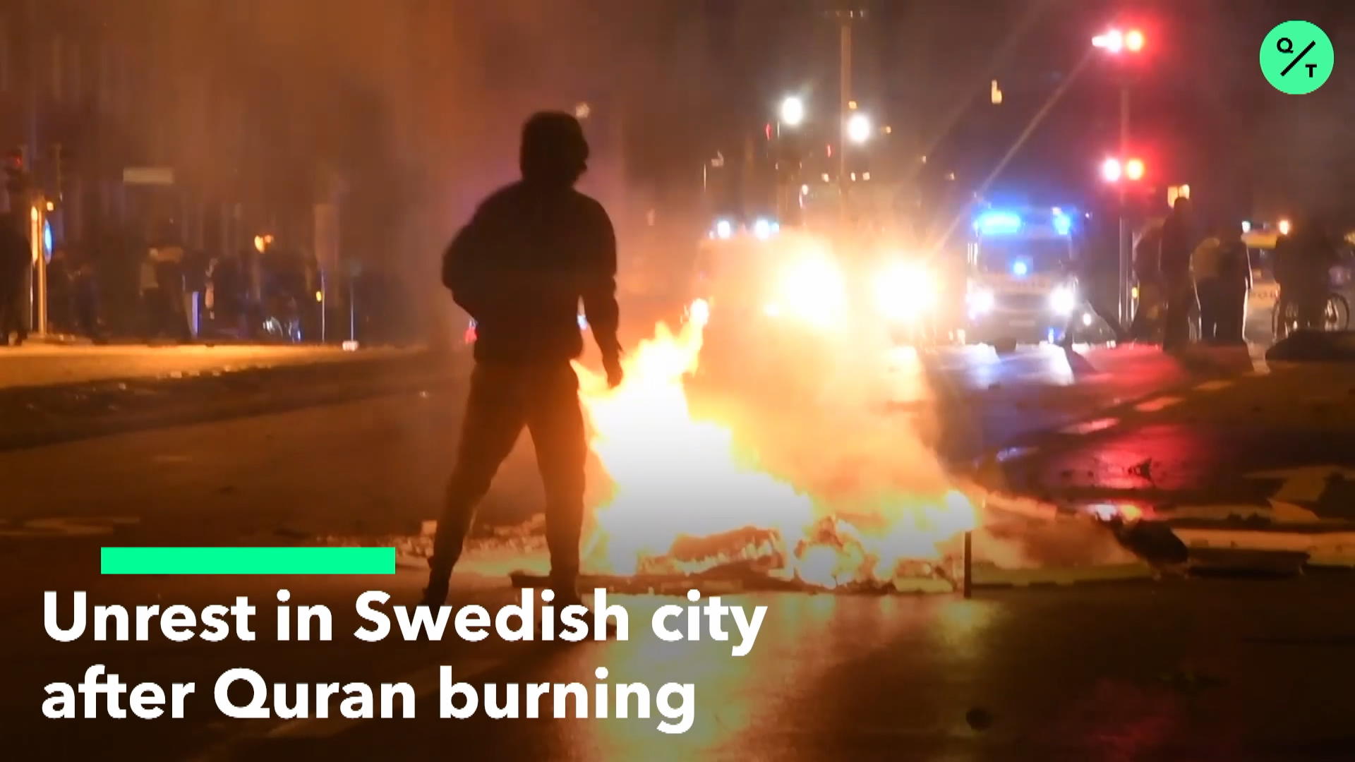 Watch Unrest In Sweden After Quran Burning - Bloomberg