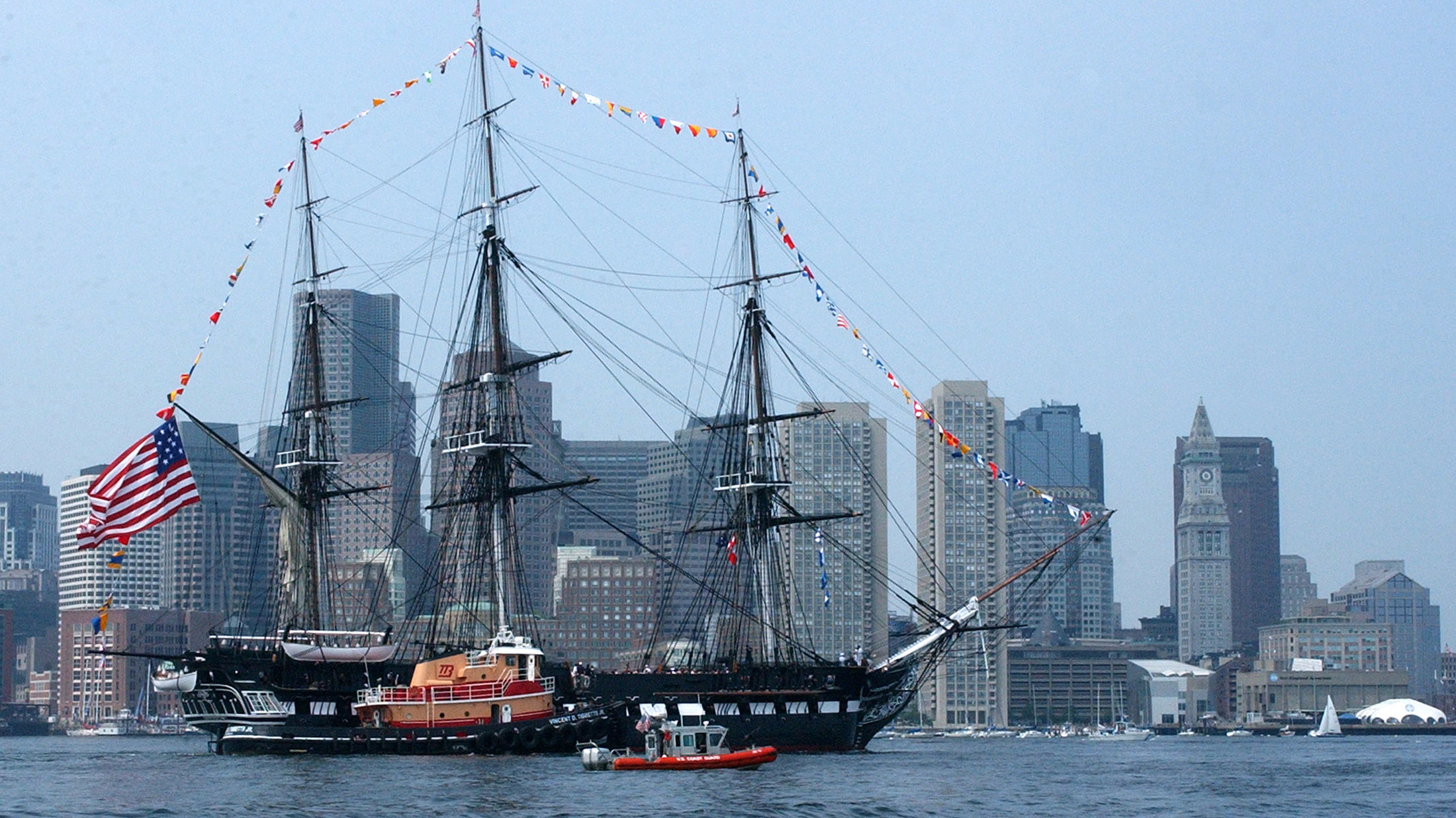 USS Constitution Returns to Boston’s Waters After Repairs Bloomberg