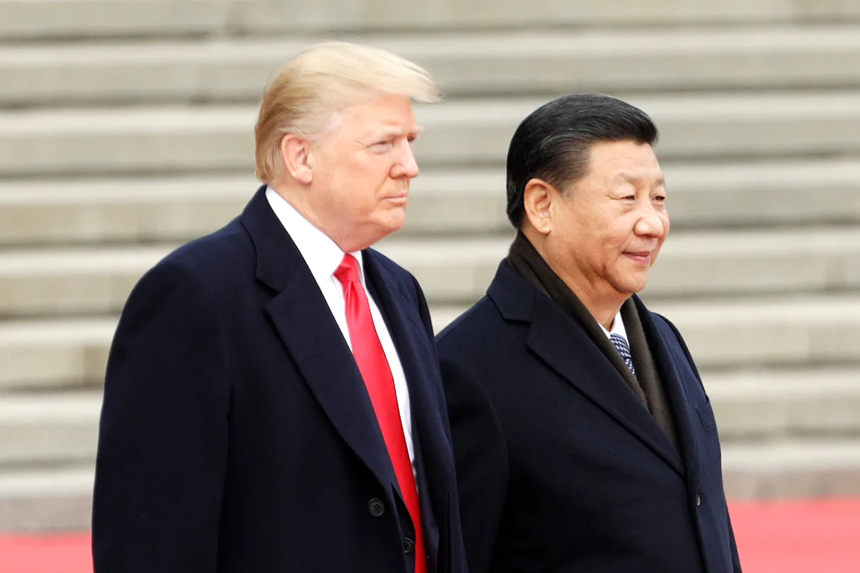US President Donald Trump and Chinese President Xi Jinping in 2017.