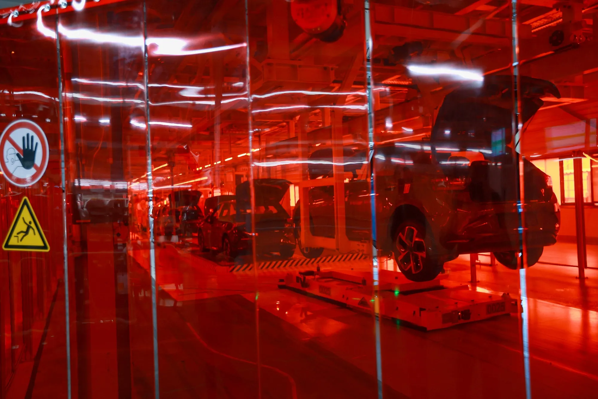 Volkswagen ID.3&nbsp;and Cupra Born electric cars on the production line at the company’s plant in Zwickau, Germany.