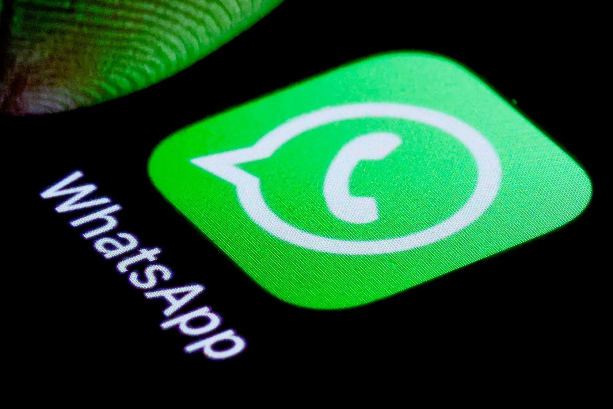 The WhatsApp application.