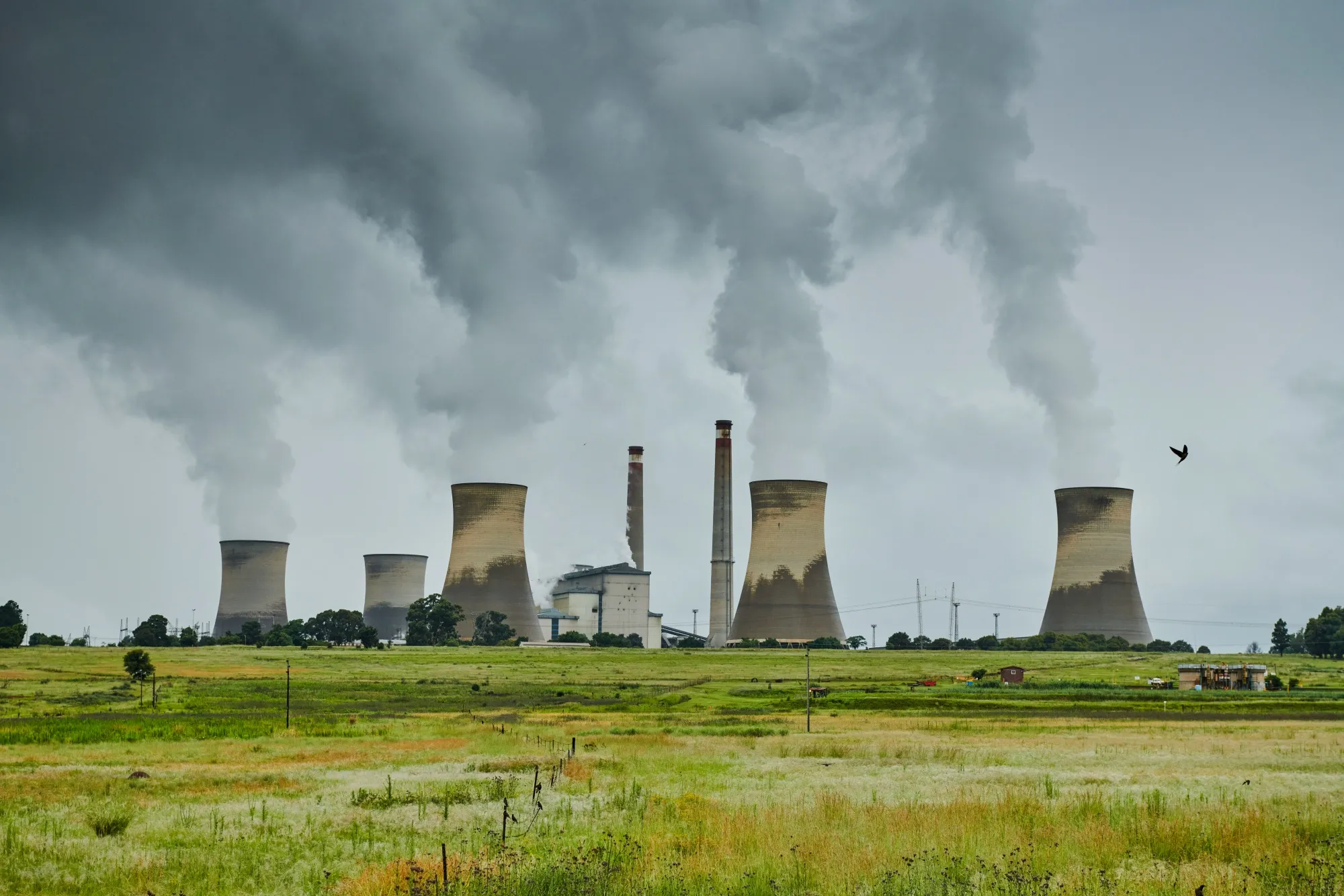 Eskom Holdings SOC Ltd.'s Arnot coal-fired power station in Mpumalanga, South Africa.