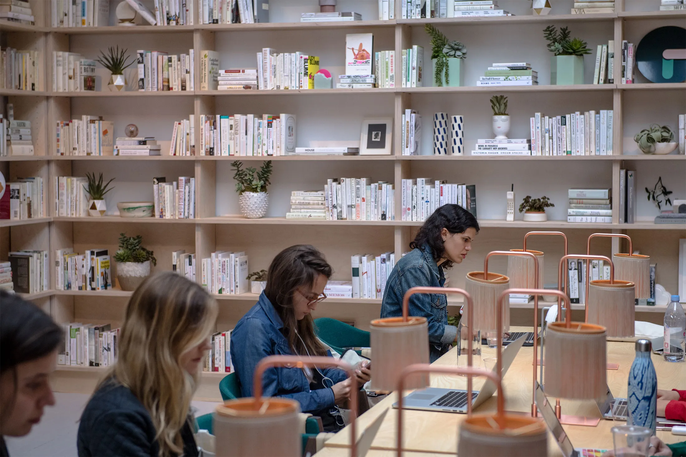 The Wing’s co-working space in New York’s SoHo neighborhood.