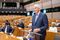 European Commission President Jean-Claude Juncker And European Union Chief Negotiator Michel Barnier At European Parliament