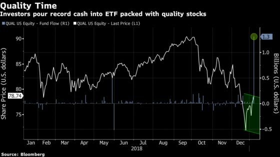 Quality Stocks Lure Record Cash From ETF Buyers Playing Defense