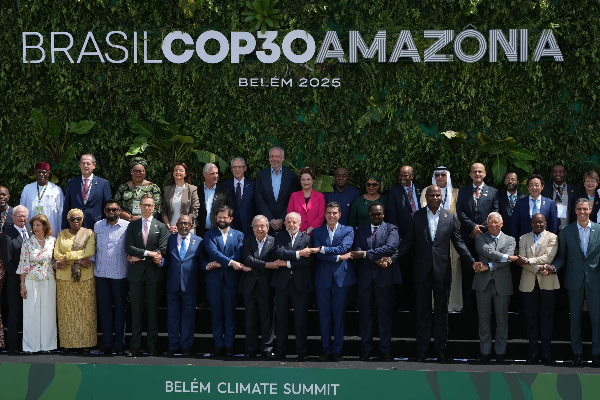 Leaders at COP30 family photo in Belem, Brazil, on Nov. 7.