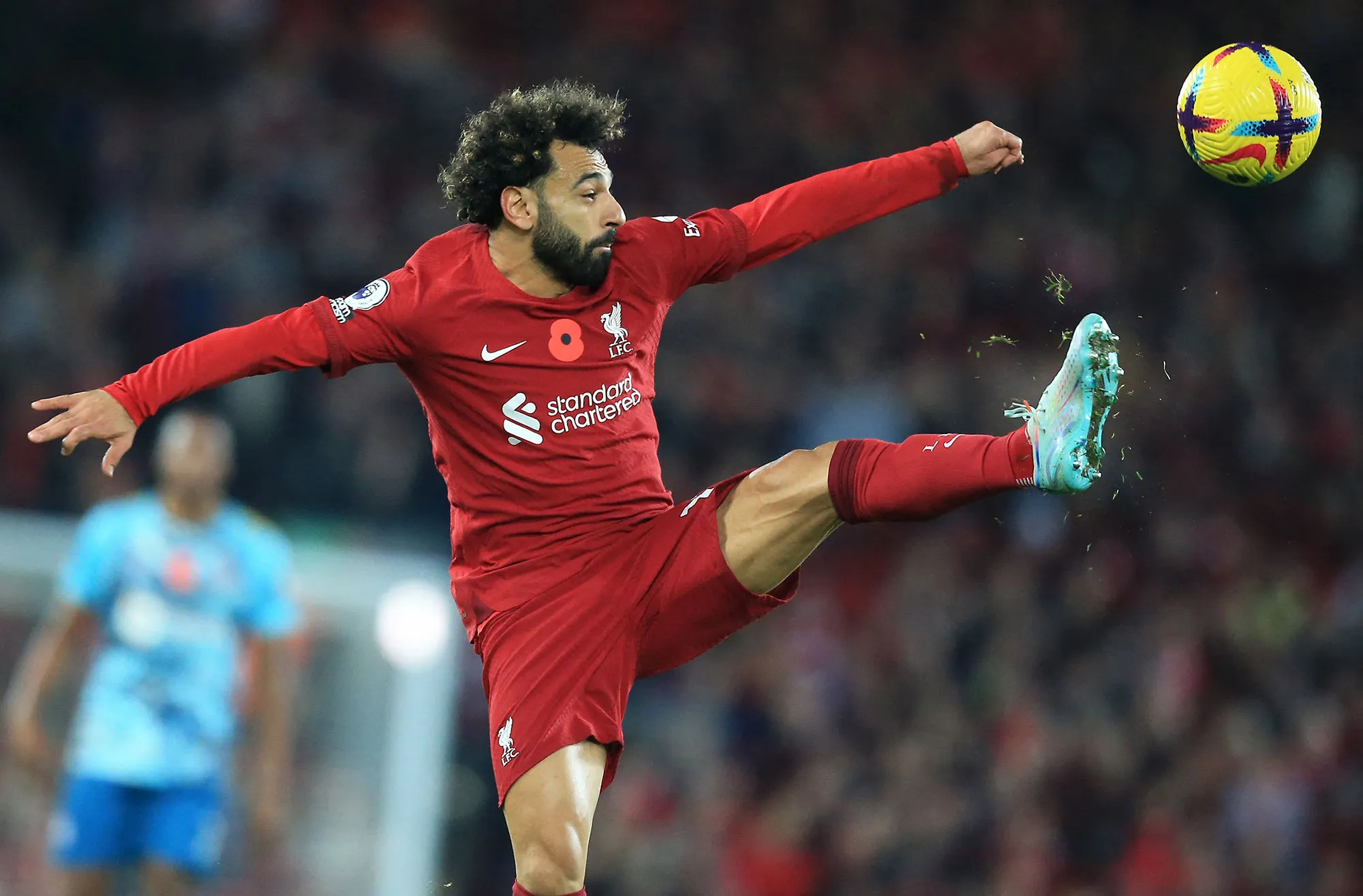 Mohamed Salah&nbsp;during the English Premier League football match between Liverpool and Southampton at Anfield in Liverpool, on Nov.&nbsp;12.