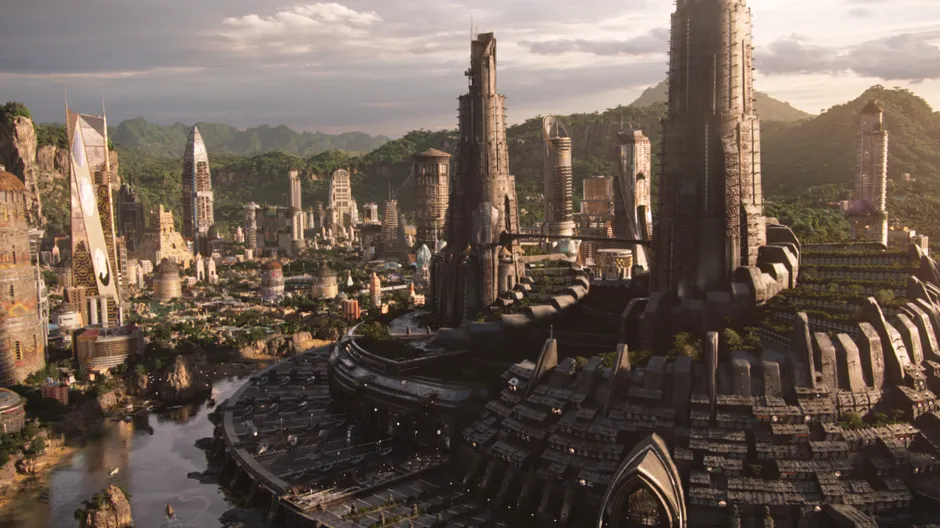 The Afrofuturist design of Wakanda and its capital, Golden City.
