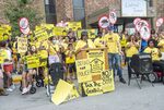 Activists with KC Tenants in Kanas City, Missouri, organized a rally for their plan to put the city’s affordable housing trust fund in the hands of tenants.