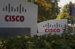 Cisco Systems Inc. signage stands at the company's headquarters in San Jose, California, U.S.
