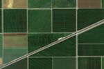 Satellite imagery of the agricultural fields in Meridian County, California. 