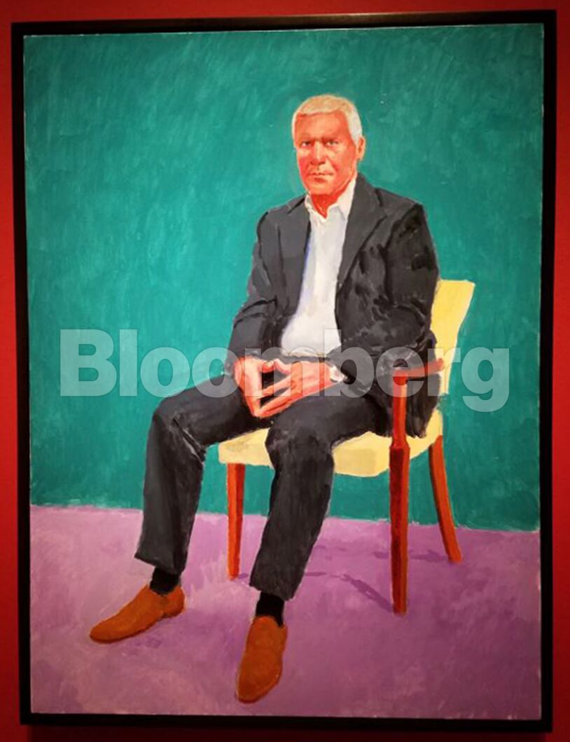 Larry Gagosian painting