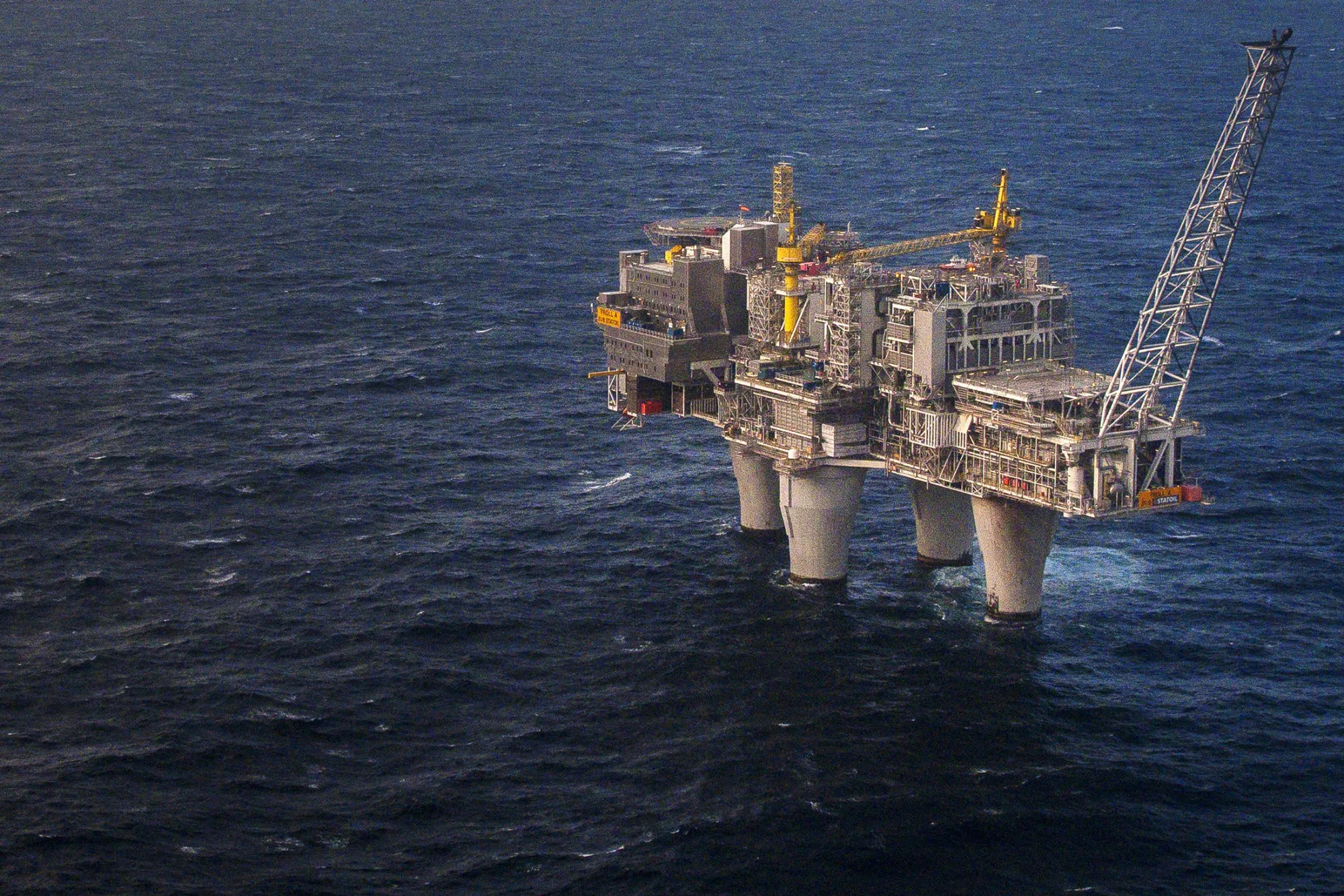 The Troll A natural gas platform, operated by Statoil ASA, in the North Sea, Norway, on Oct. 21, 2015.
