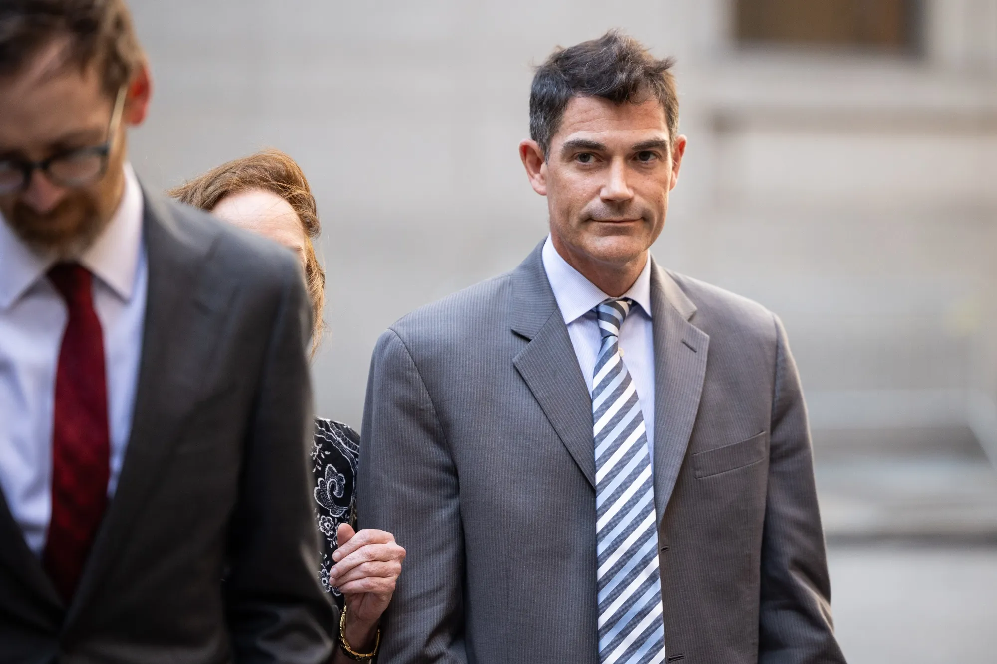 Patrick Halligan exits federal court in New York on July 10, 2024.
