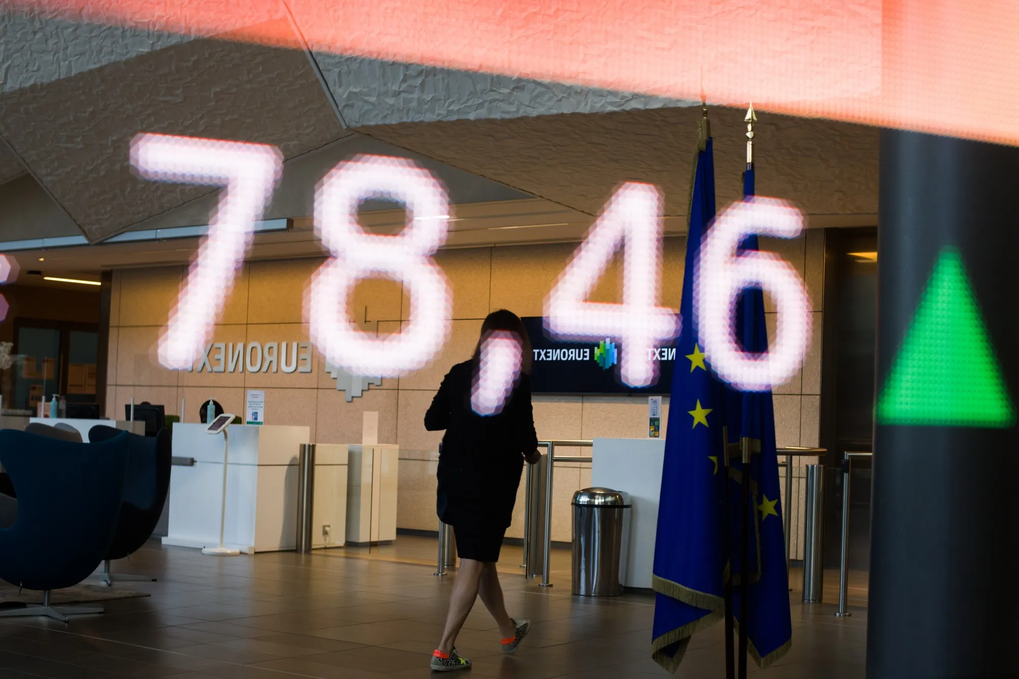 The Euro Stoxx Index is expected to outperform the US technology-heavy Nasdaq 100 this year, the survey showed.