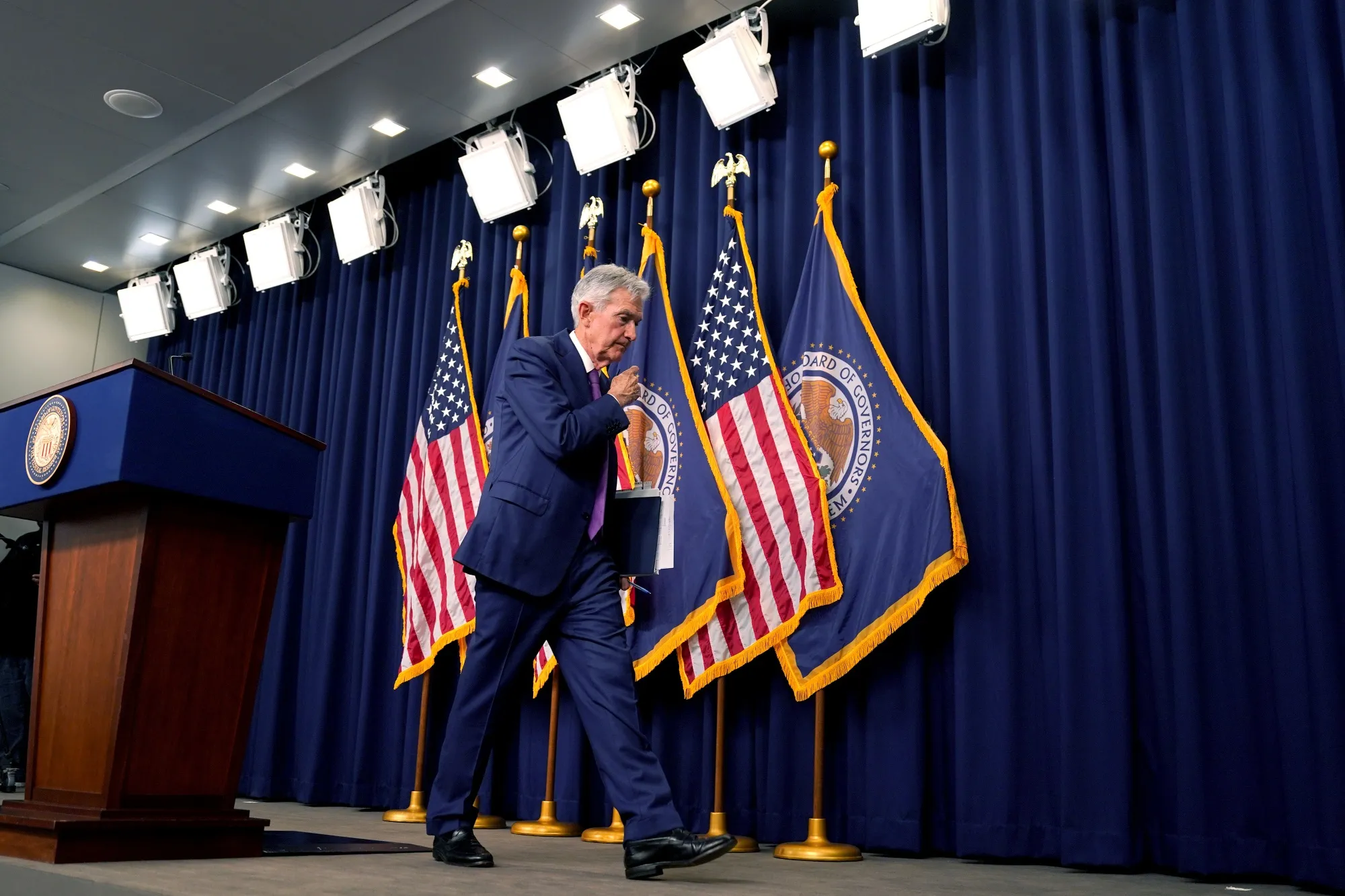 Jerome Powell, chairman of the US Federal Reserve.