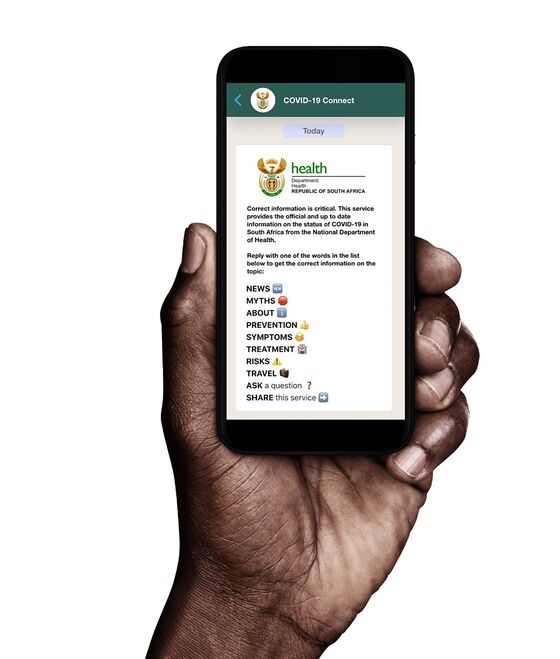 WhatsApp Service in S. Africa Goes Global in WHO Virus Fight