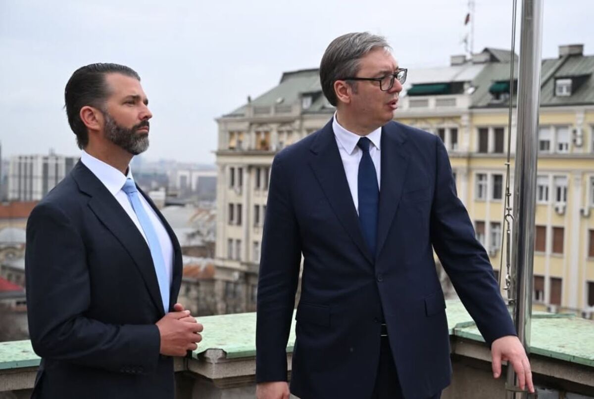 Donald Trump Jr. Meets Serbia's President Vucic in Belgrade