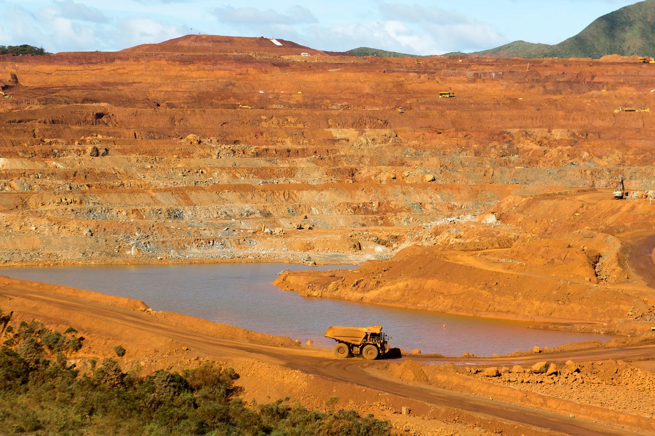 The nickel mine of Goro in southern New Caledonia in 2015.