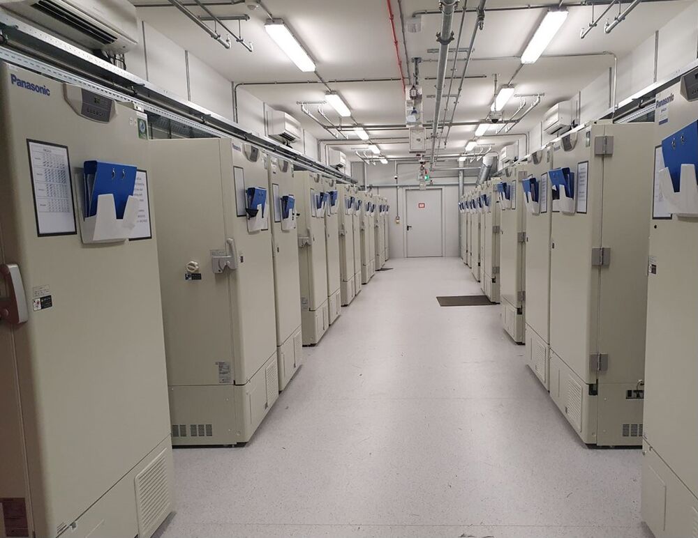 At one of the freezer farms developed for Covid-19 vaccine storage in Venlo, The Netherlands, UPS will be able to fit up to 300 ultra low freezers.