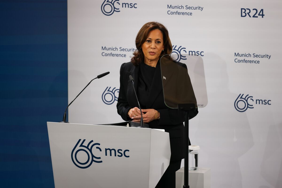 US Vice President Kamala Harris Aims at Trump Foreign Policy in Munich  Speech - Bloomberg