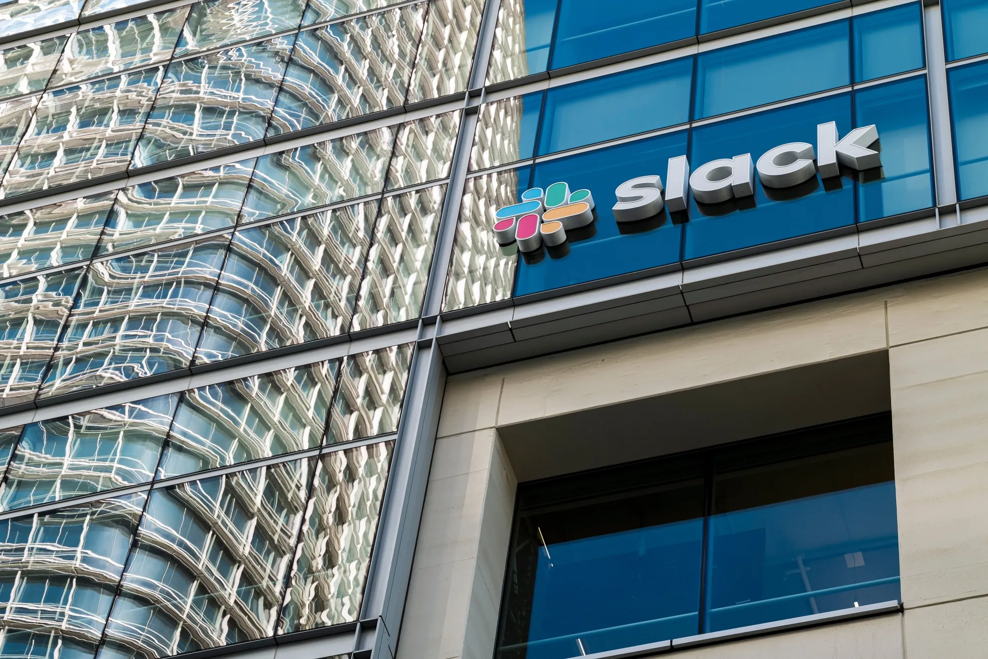 The Slack Technologies Inc. headquarters in San Francisco, California.