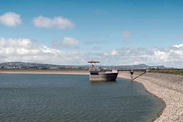 The Chinese-built Bagatelle Dam. 