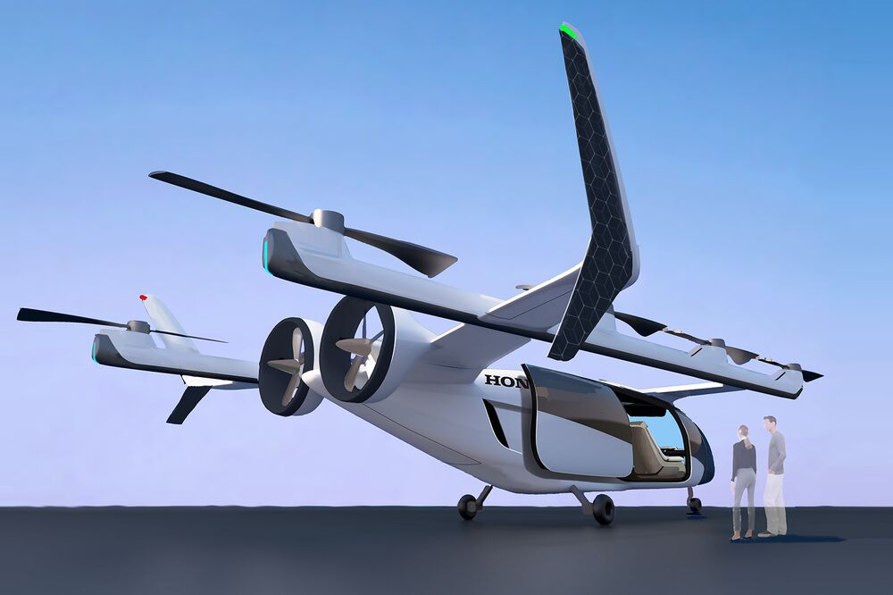 ホンダが空飛ぶクルマ開発に参戦 ハイブリッド化で長距離航行可能に Bloomberg