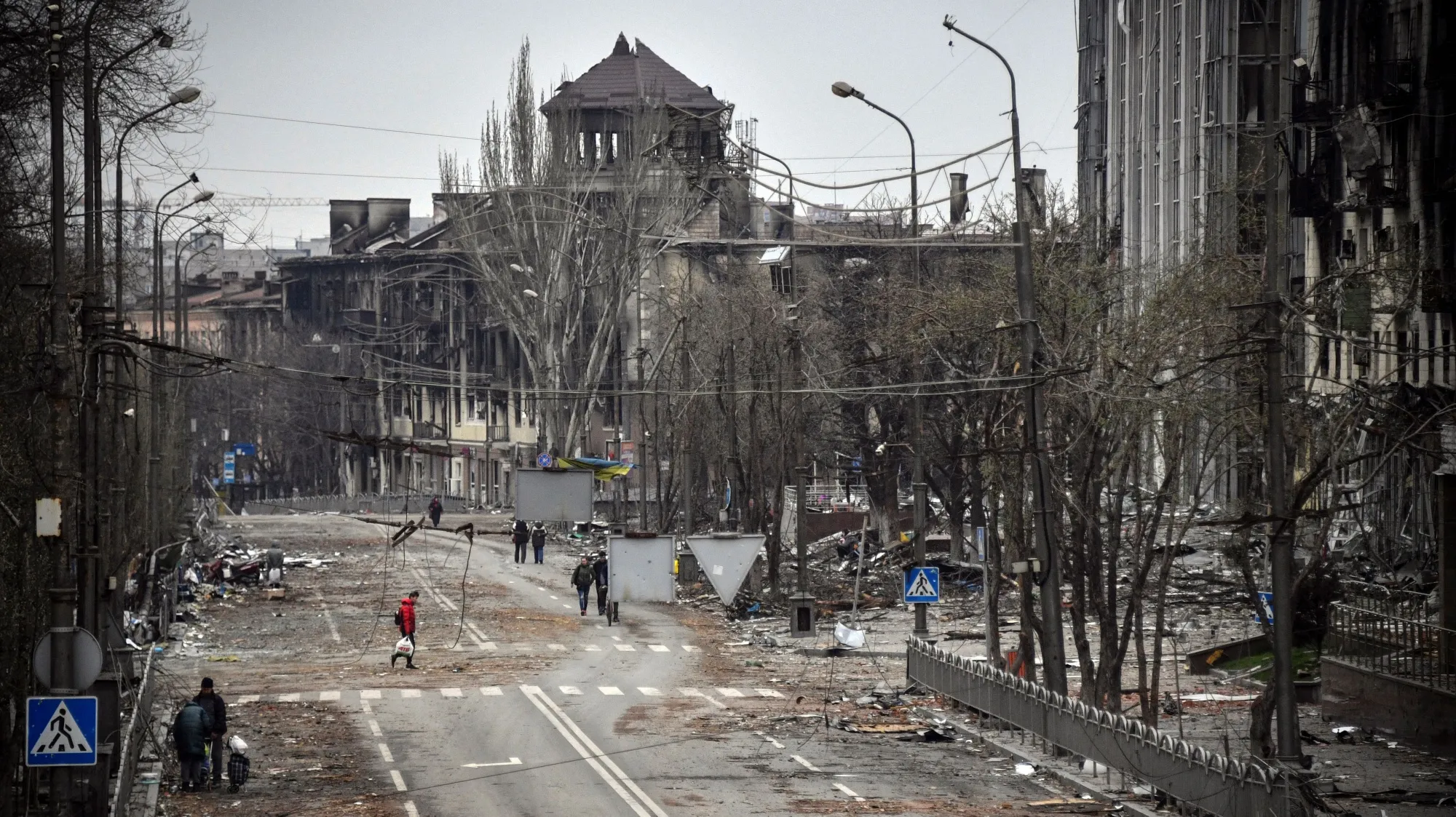 Mariupol, Ukraine, where&nbsp;Russia’s defense ministry has called for a surrender.