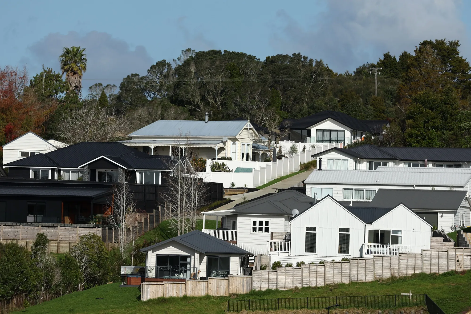 Houses in the Warkworth of Auckland.