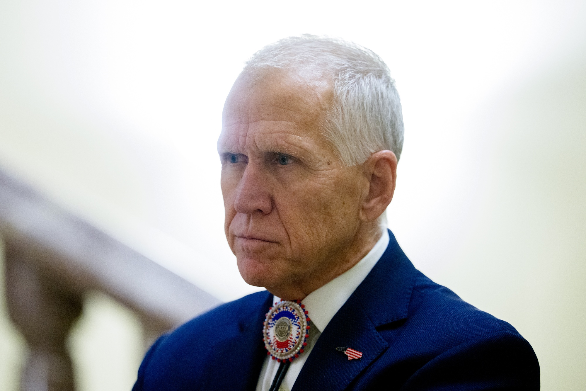 Senator Thom Tillis Photographer: Aaron Schwartz/Bloomberg