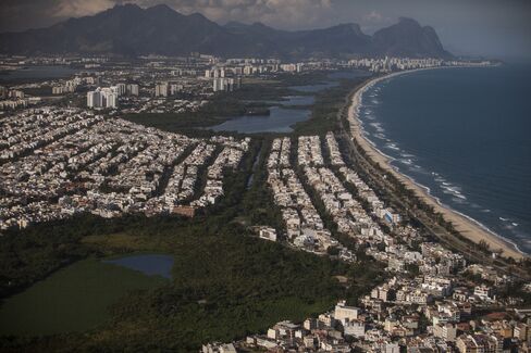 Aerial Views Of Rio de Janeiro As Brazilian Stocks Post World's Worst Drop