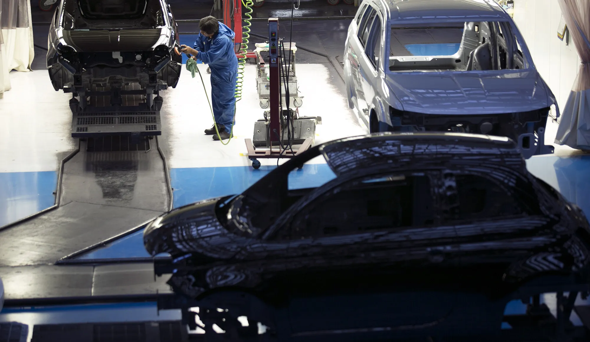 A car assembly plant in Toluca, Mexico.
