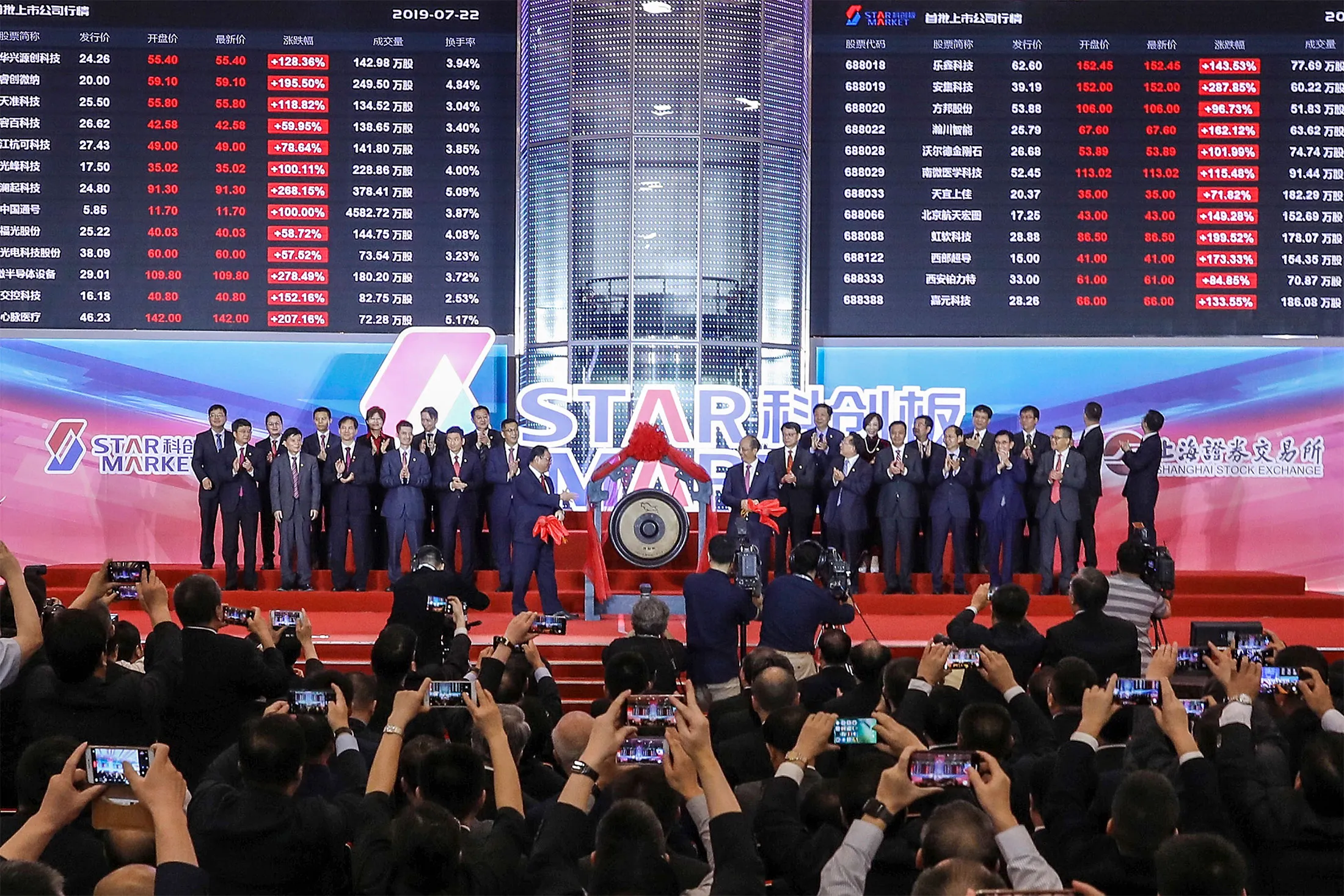 The opening ceremony for the SSE STAR Market on July 22.