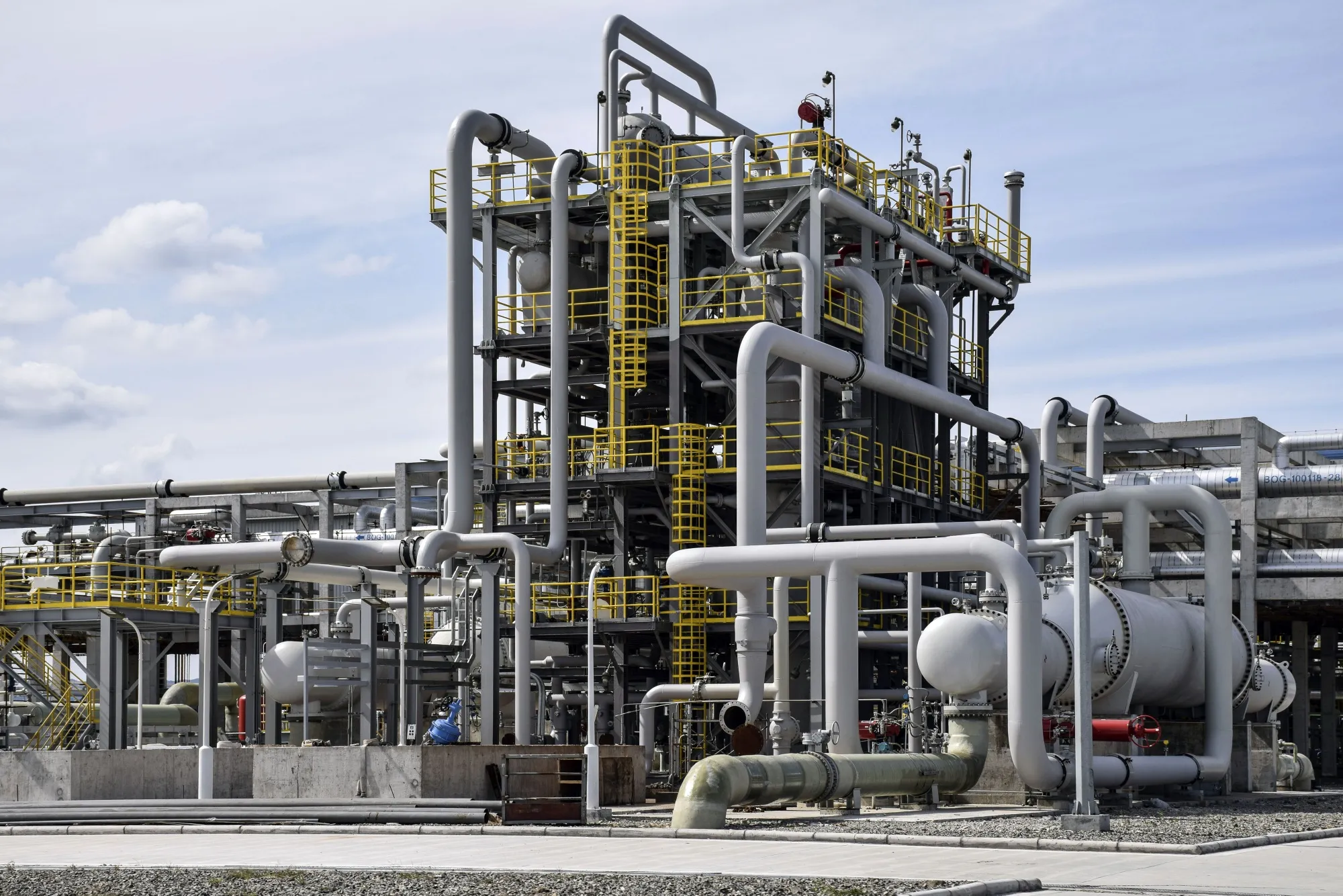 A liquefied natural gas&nbsp;terminal on Zhoushan Island, Zhejiang province, China.