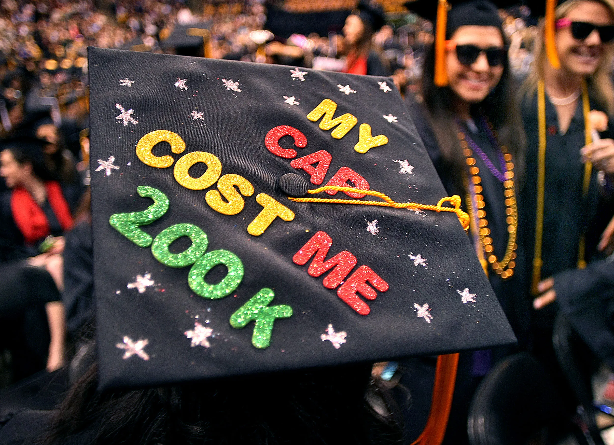 College graduation in Boston.
