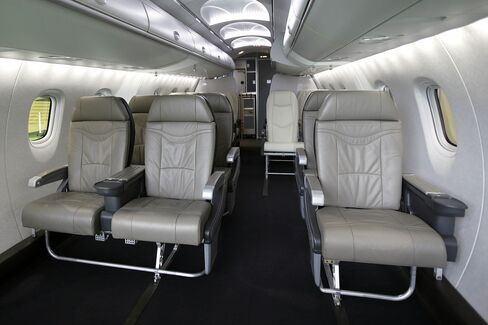Are you sitting comfortably? Passenger seating for the Mitsubishi Regional Jet.