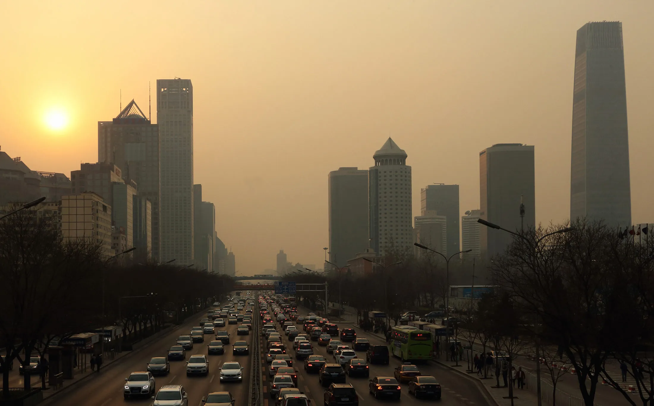 Traffic in Beijing.
